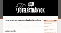 Desktop Screenshot of fotelpatkanyok.hu
